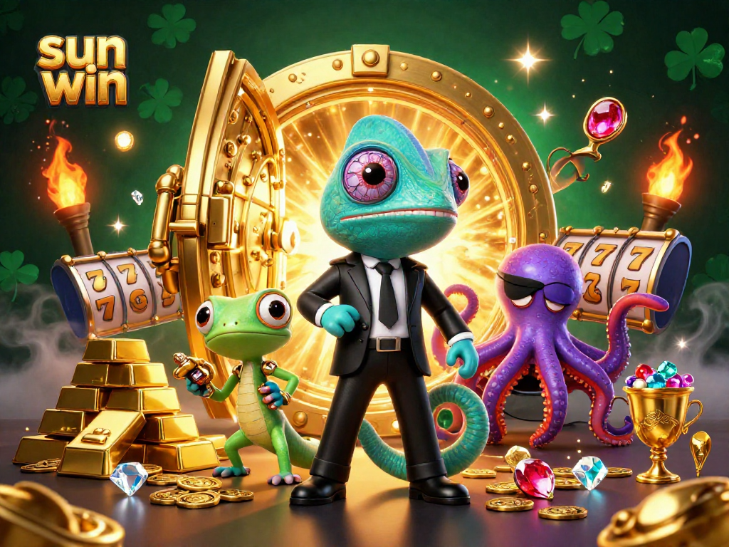 Join the action at sun win casino with charming characters and dazzling slot elements!