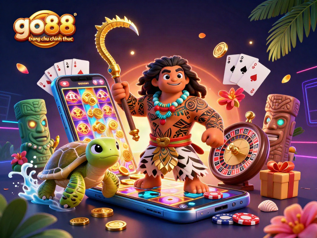 Win big at go88 trang chu chinh thuc with vibrant 3D casino action featuring colorful slot games and unique characters.