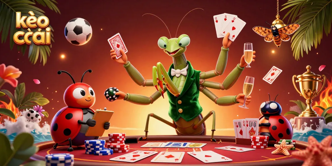 Engage with kèo nhà cái and master sports betting tactics in a dazzling casino illustration.